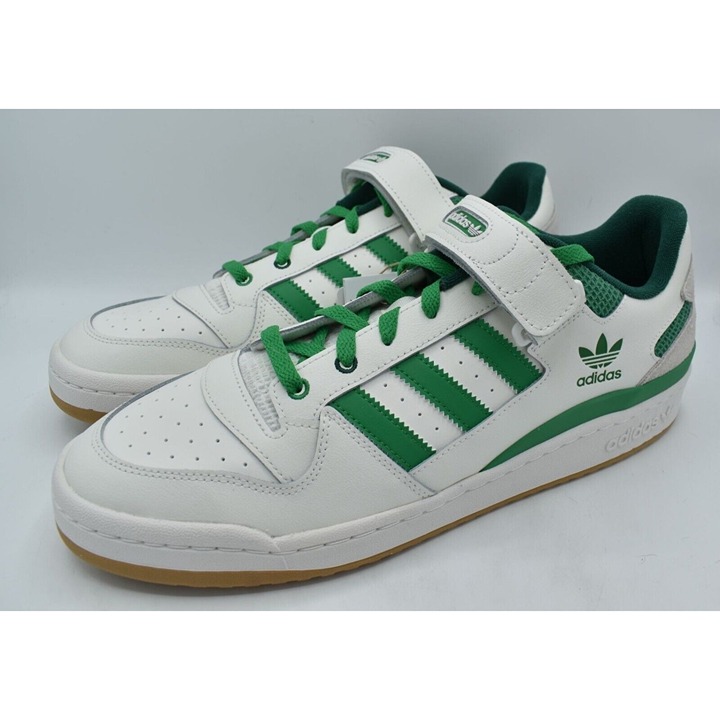 Adidas Mens Size 14 Forum Low Original Green White Leather Sneakers Shoes 20364