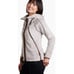 KUHL Flight Fleece Jacket Stone Size Small Pockets Zip Out Hoodie Thumbholes