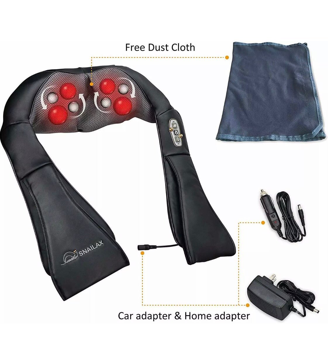 NEW Snailax Shiatsu Neck & Shoulder Mass