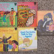 Set of (5) Vintage Arch Reglious Books For Children Free Shipping