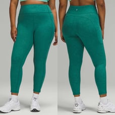 Lululemon Invigorate High-Rise Tight Sz 4/25 In Crunch Teal Lagoon