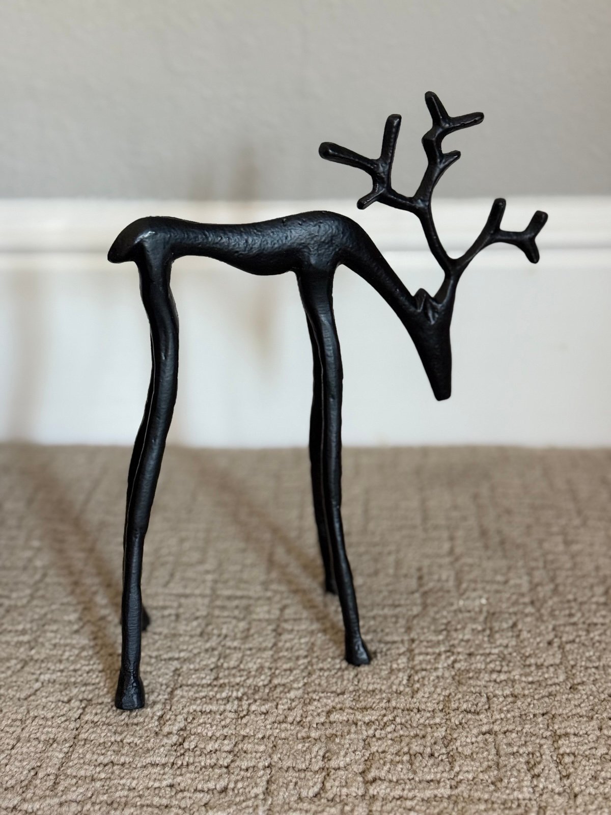 Pottery Barn Bronze Sculpted Reindeer