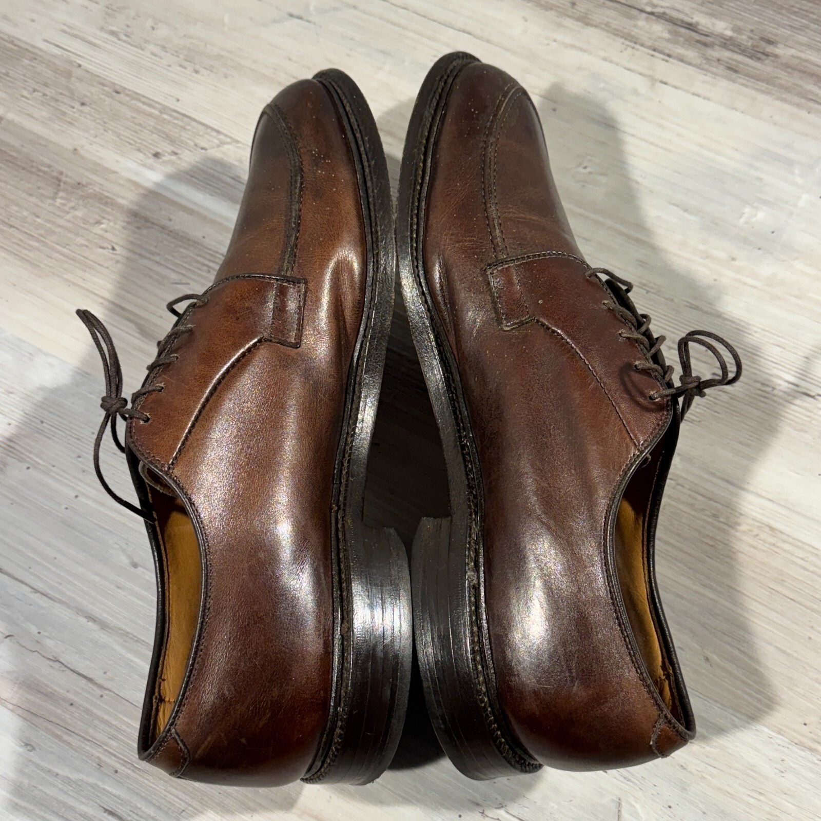 Allen Edmonds Dress Shoes Mens 8 E Brown Leather Derby