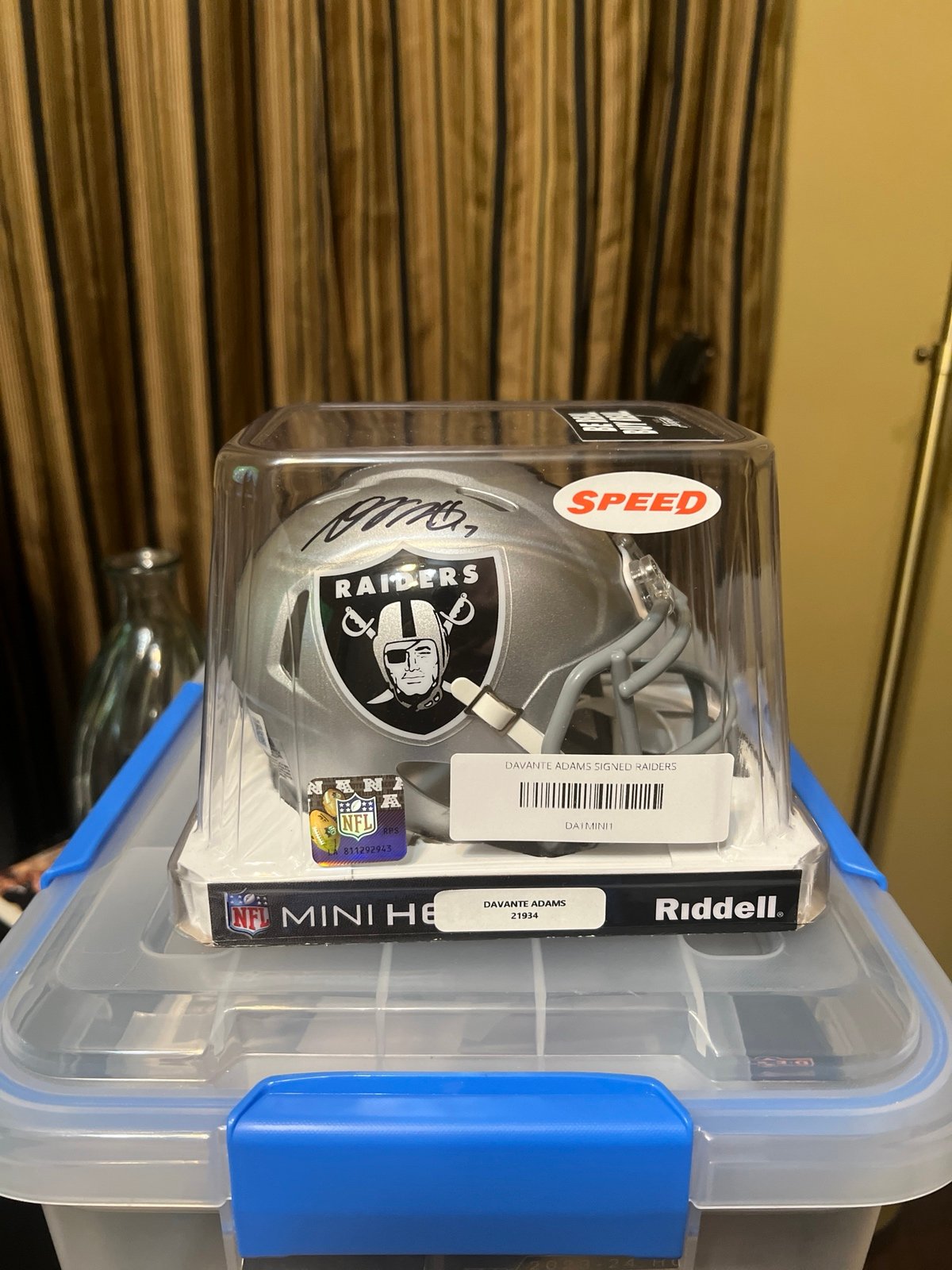 Davante Adams signed Mini Helmet