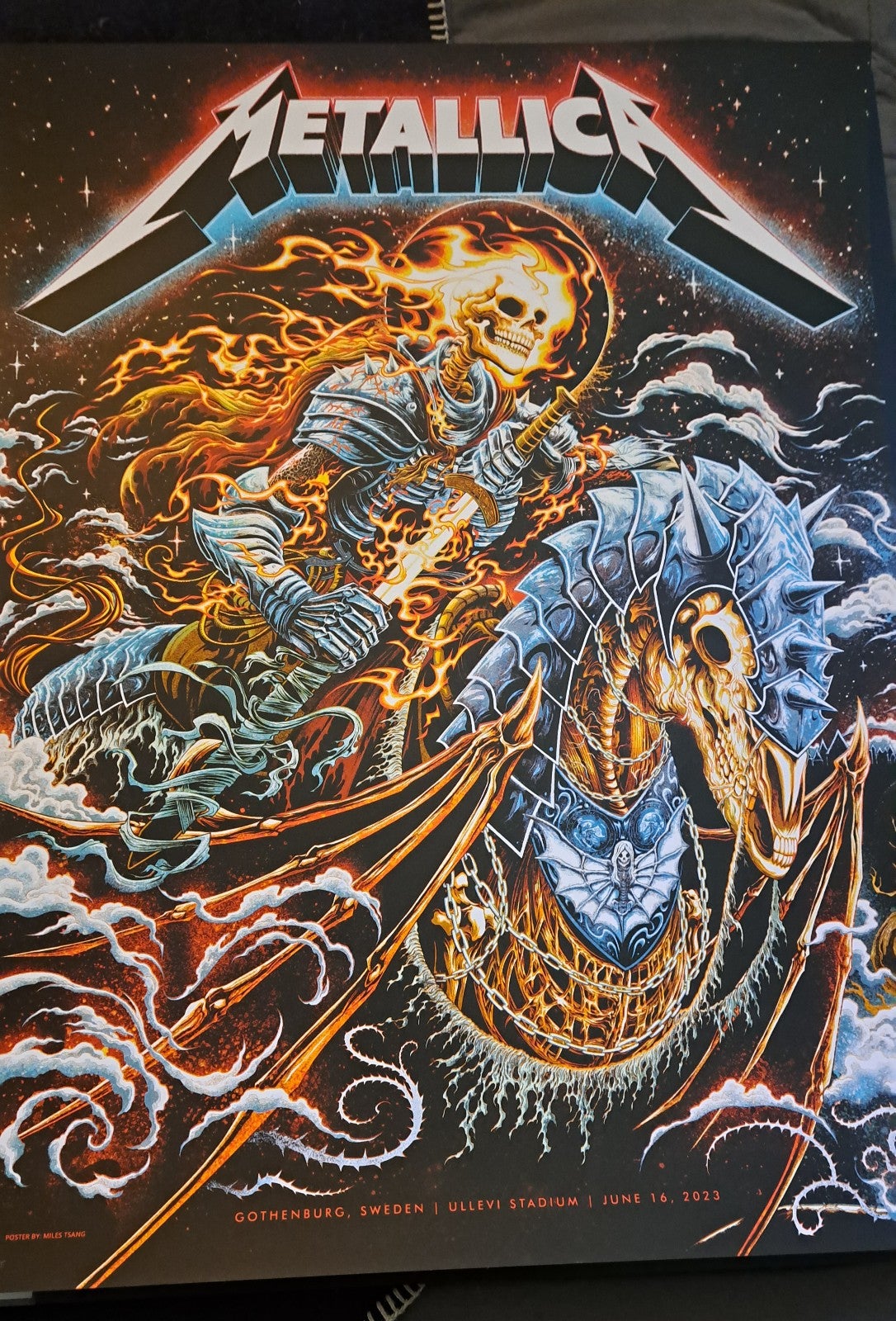 Metallica M72 Gothenburg Sweden Night 1 and Night 2 official concert poster