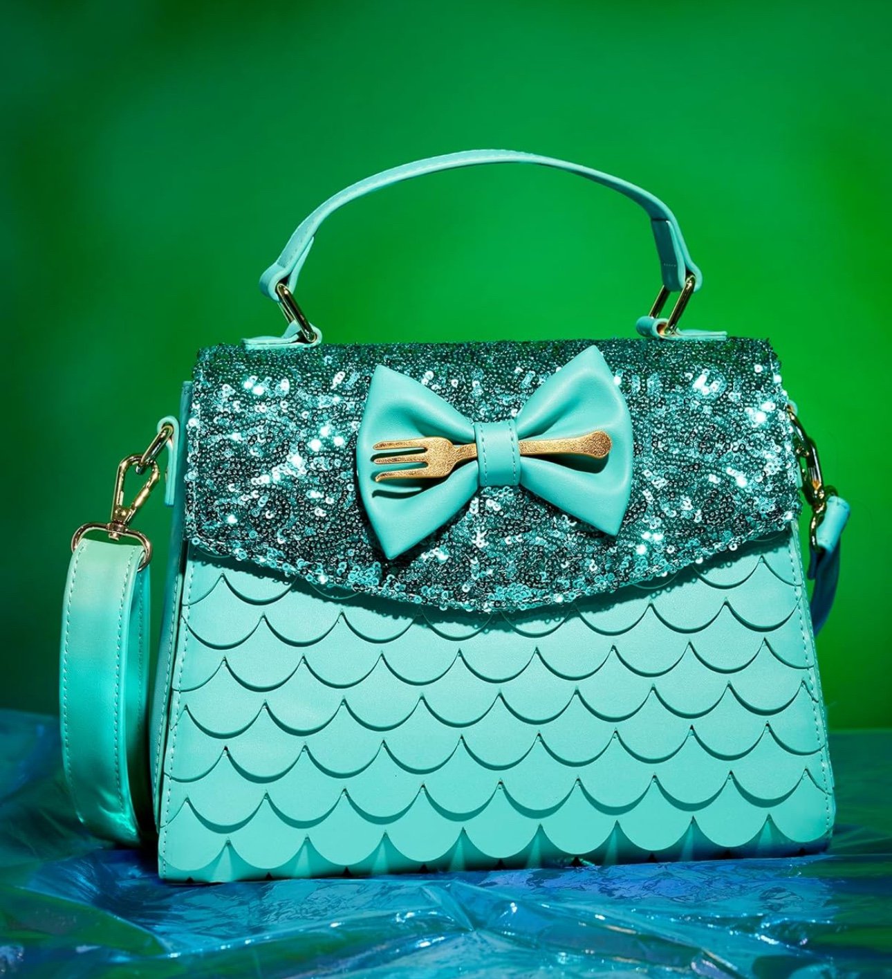 Loungefly Ariel the Little mermaid sequins crossbody purse BNWT SOLD OUT ONLINE