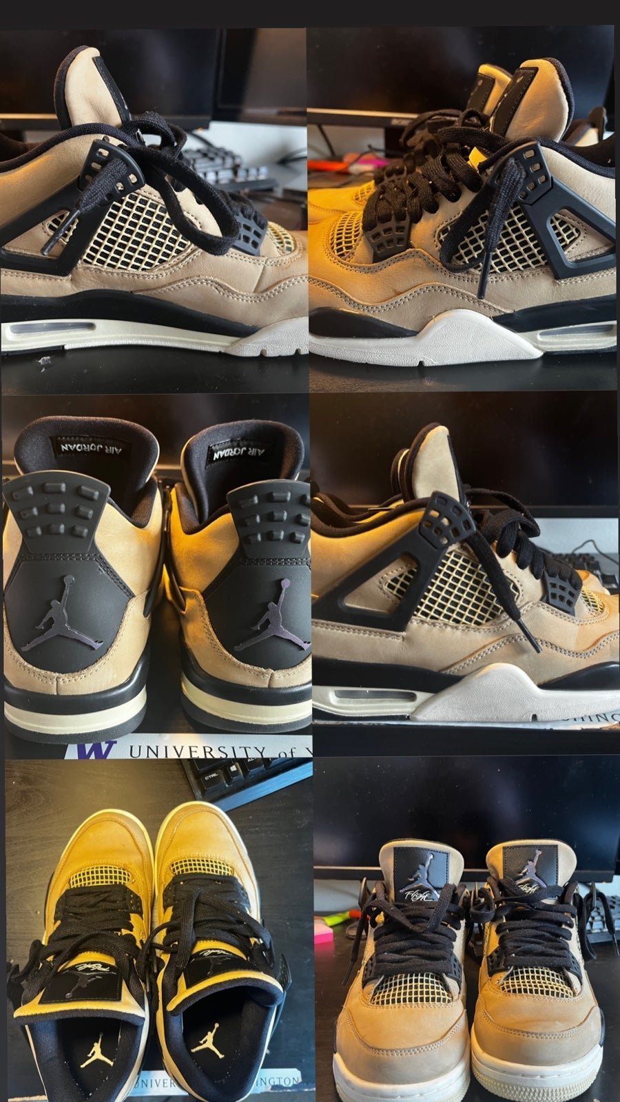 Retro Fossils “Mushroom” Jordan 4s | 9.5W 8M