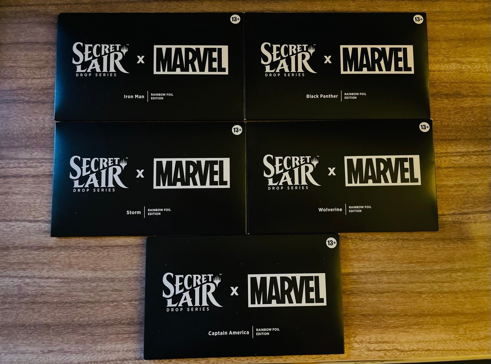 MTG Secret Lair x Marvel Astonishing Rainbow Foil Set Bundle + Deadpool + Promo