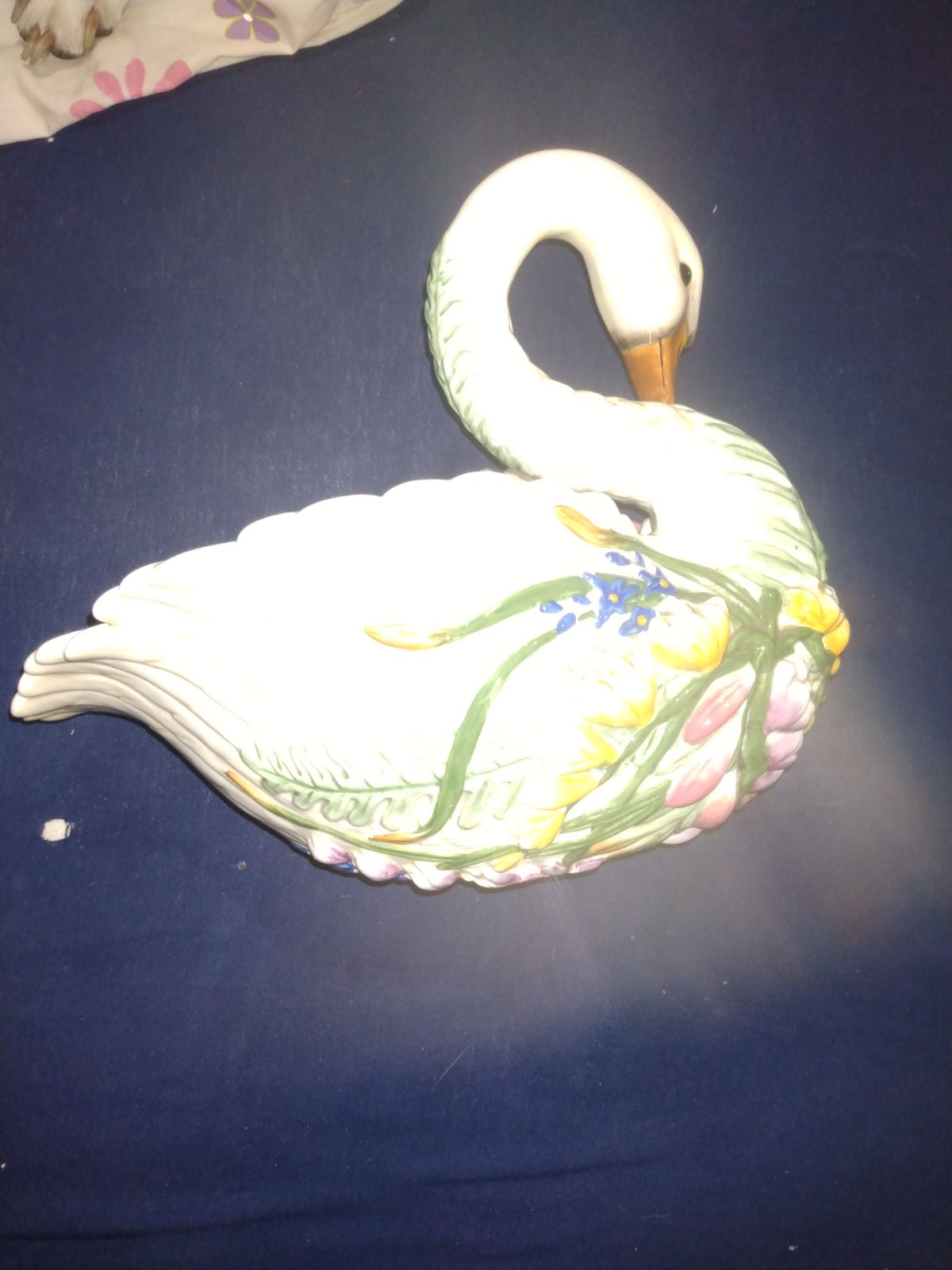 Rare vintage swan dish
