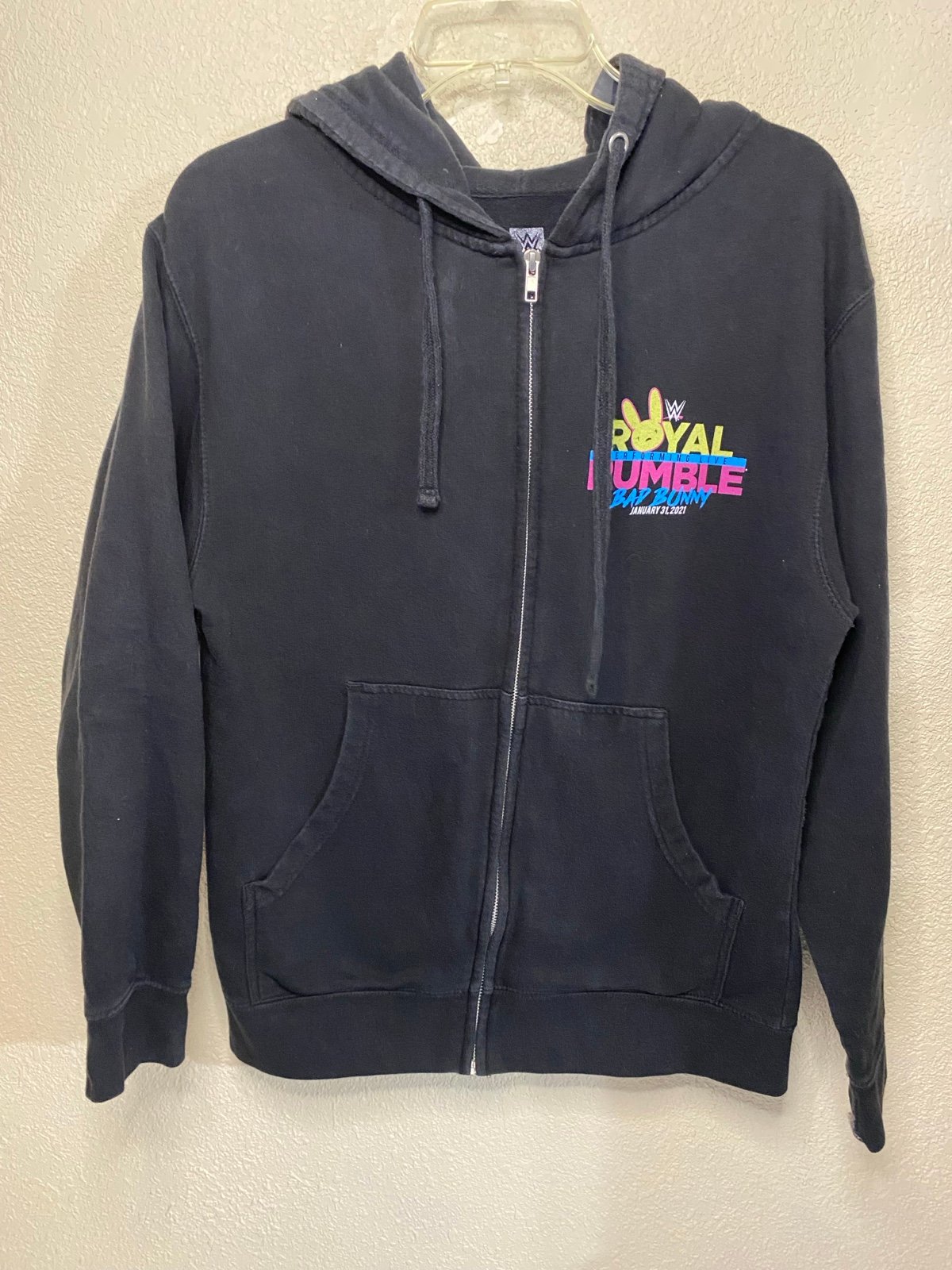 Royal Rumble 2021 black & multi-coloured zip-up small