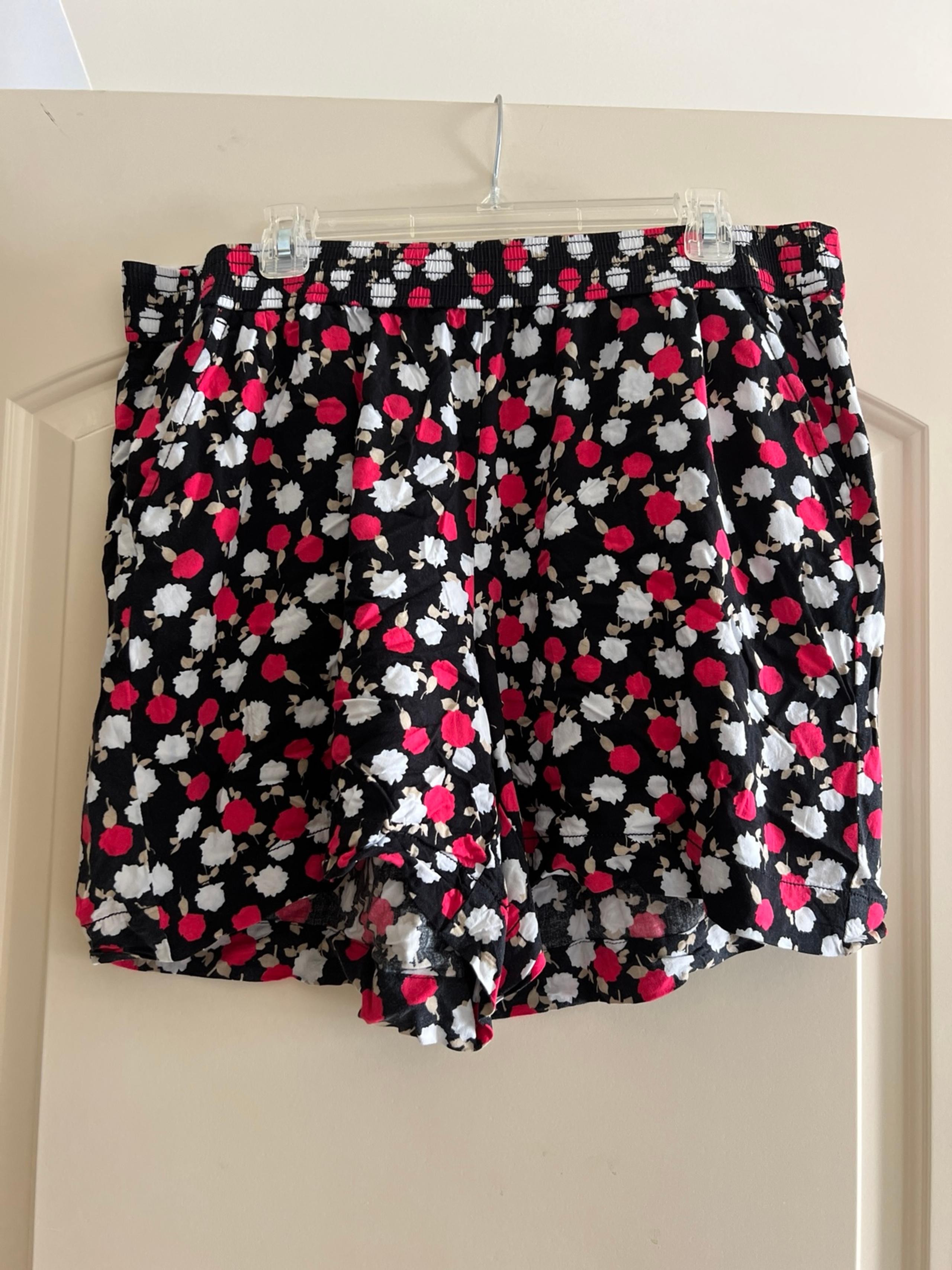 Lane Bryant pull on rayon floral shorts-14/16