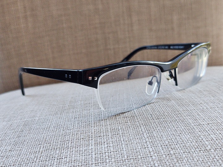 Milky Eyeglasses Frame Half Rim Glasses ML1032 0041 Black 51[]18 140 Eye wear