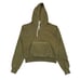 Buck Mason Interloop Boxy Relaxed Cropped Hoodie Women's XS Americana Loungewear
