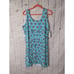 Lulu-B Women's Light Blue Geometric Print Tank Layered Dress Cooling Material Si