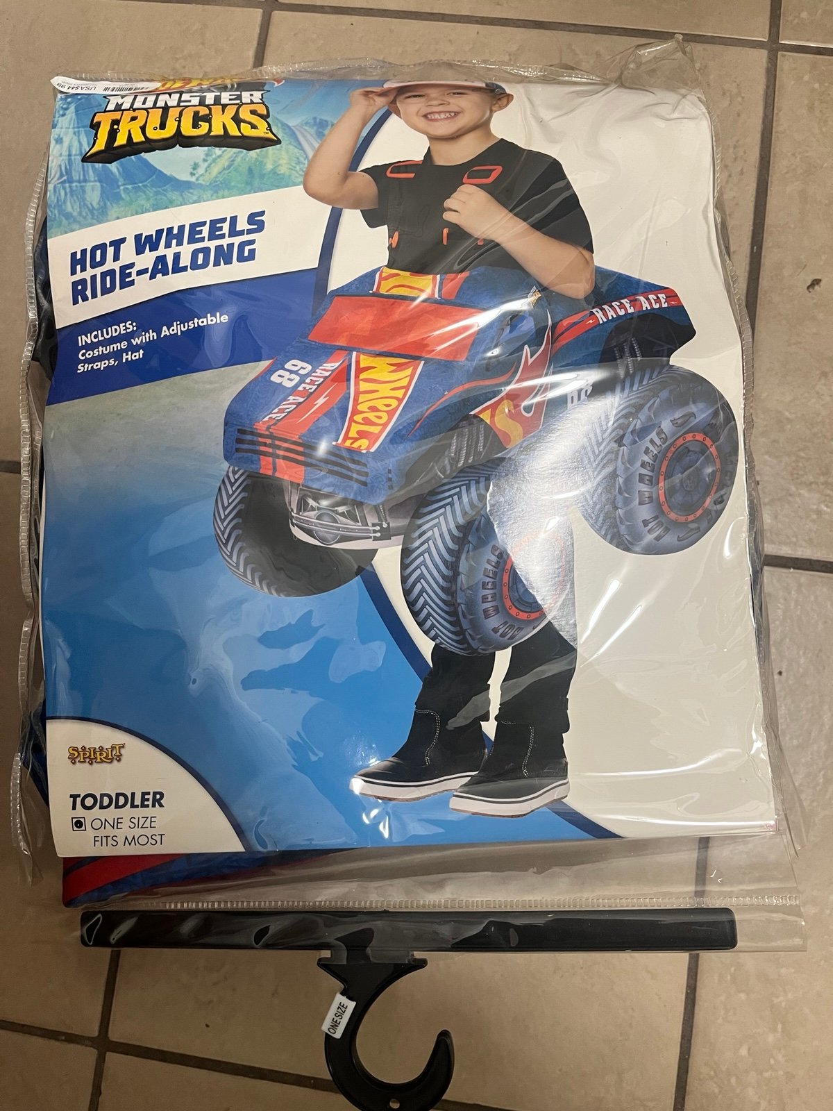 Hot Wheels Ride-Along Monster Truck Race Ace Halloween Costume, Toddler