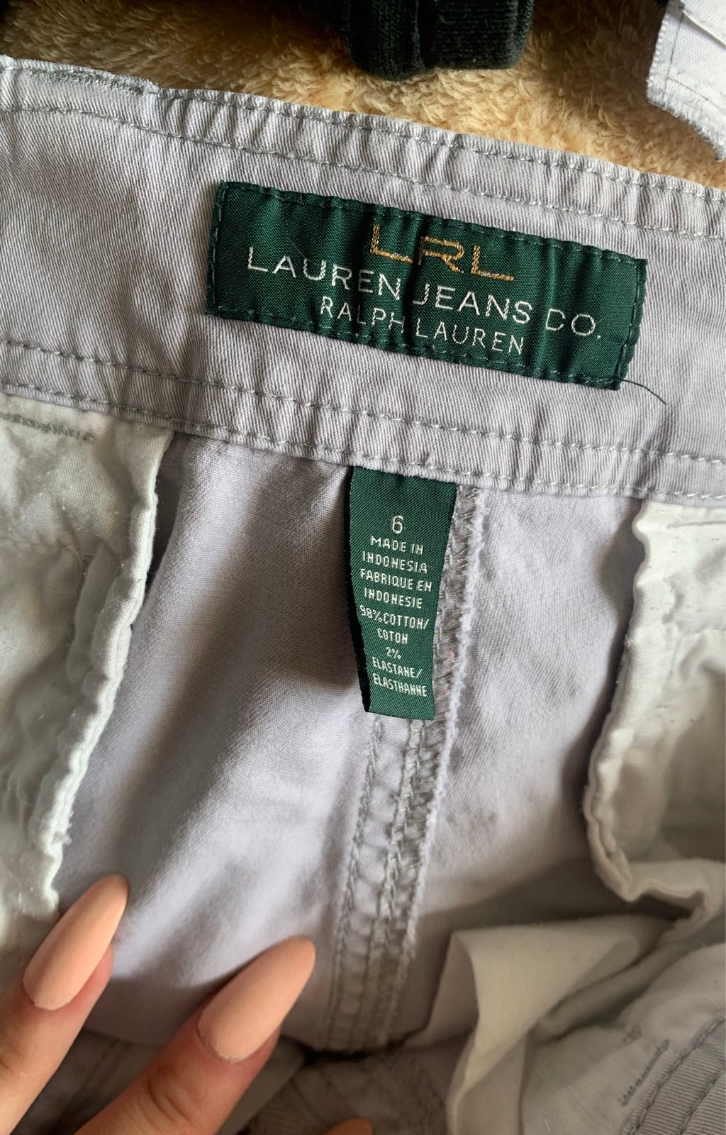 Ralp lauren gray cargo pants