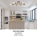 6 Light Semi Flush Mount Ceiling LightModern Brushed Brass Sputnik Ceiling Light