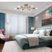 6 Light Semi Flush Mount Ceiling LightModern Brushed Brass Sputnik Ceiling Light