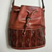 Vintage Etienne Aigner Brown shoulder strap handbag genuine leather