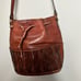 Vintage Etienne Aigner Brown shoulder strap handbag genuine leather