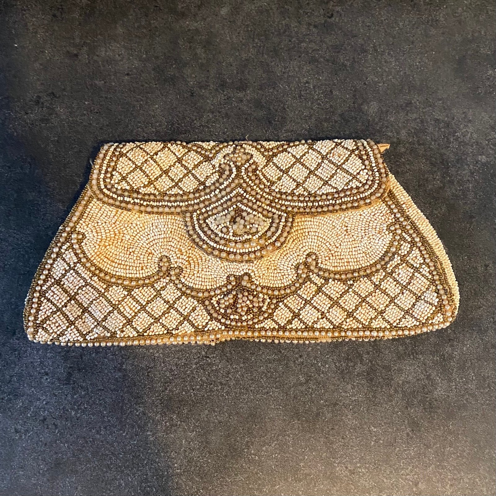 Vintage Beaded Clutch