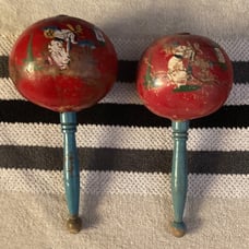 Hand Crafted Vintage Maraccas from Mexico