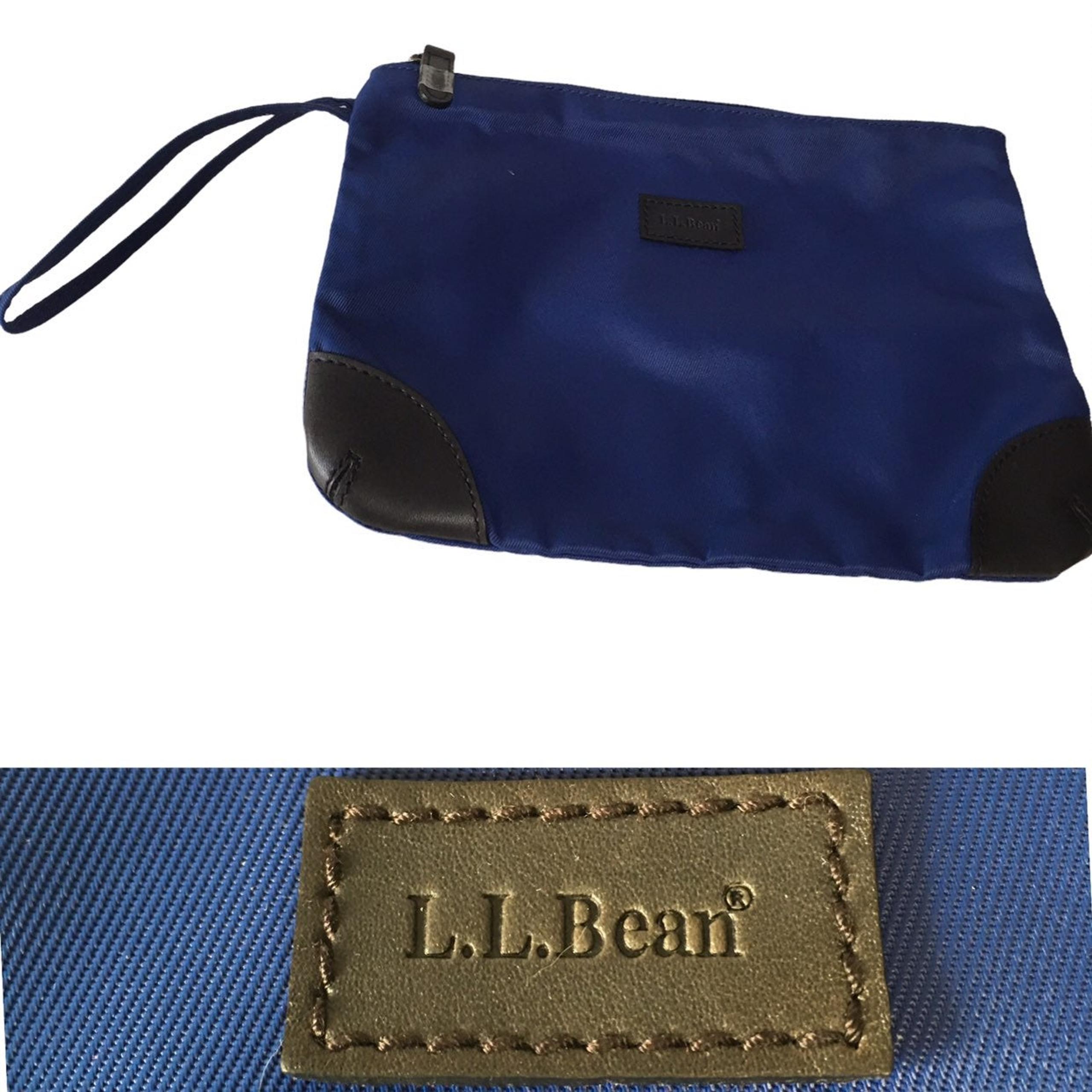 LL BEAN small snap on accessory cosmetic bag