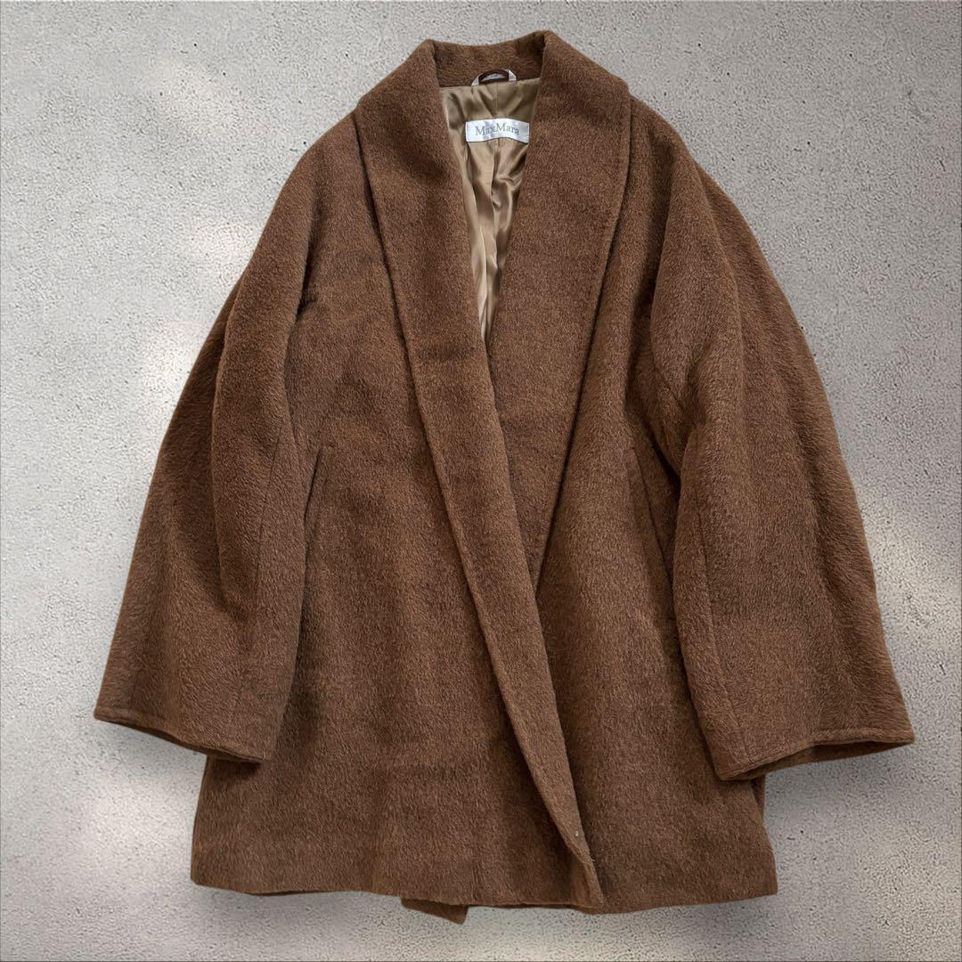 Excellent Condition Max Mara Alpaca 100% Gauntlet Coat, Extremely Warm ♡