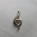 Sterling Silver Diamond Treble Clef Pendant