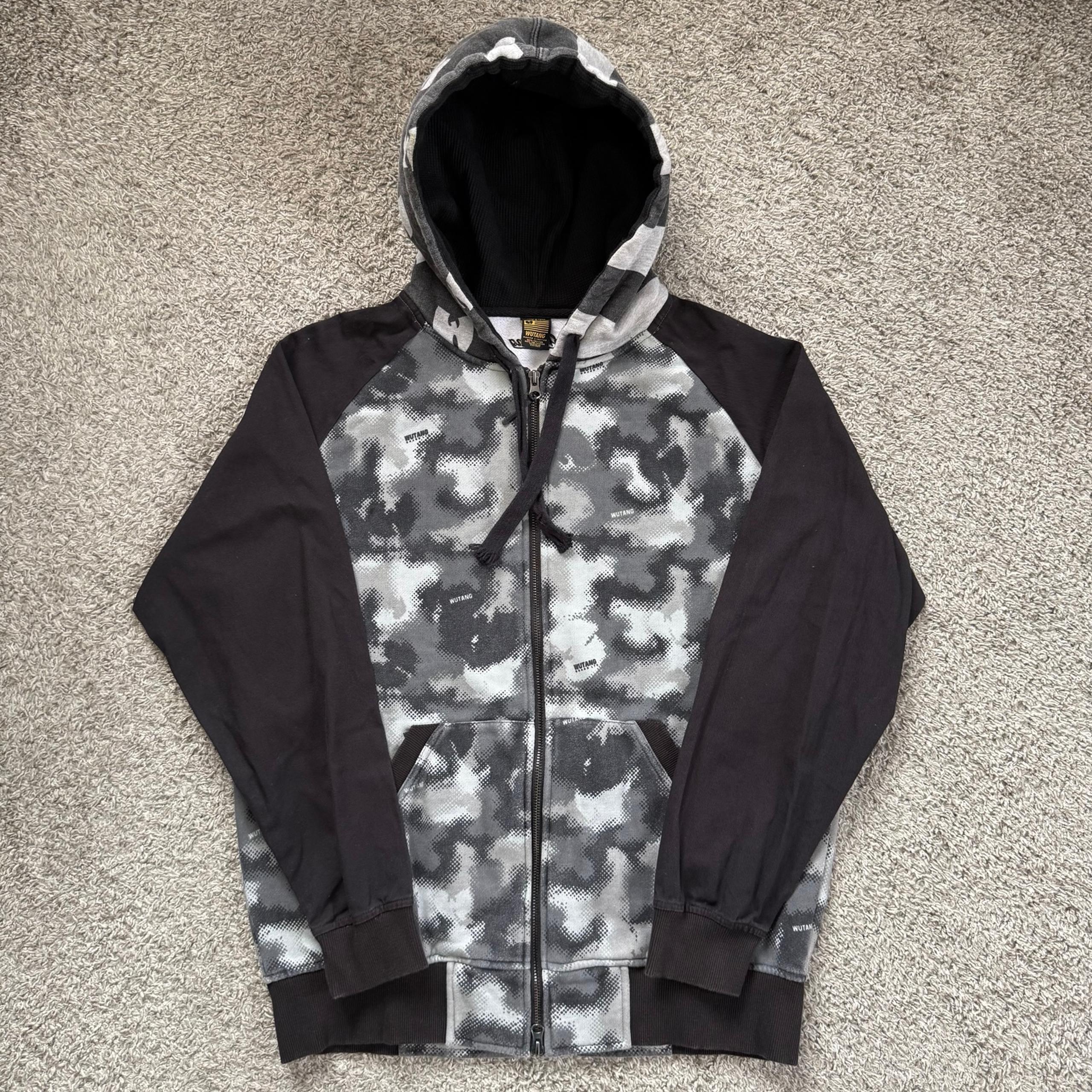 Wu-Tang Hoodie Size Large WuTang Sweater Zip Up Rare Rza Gza