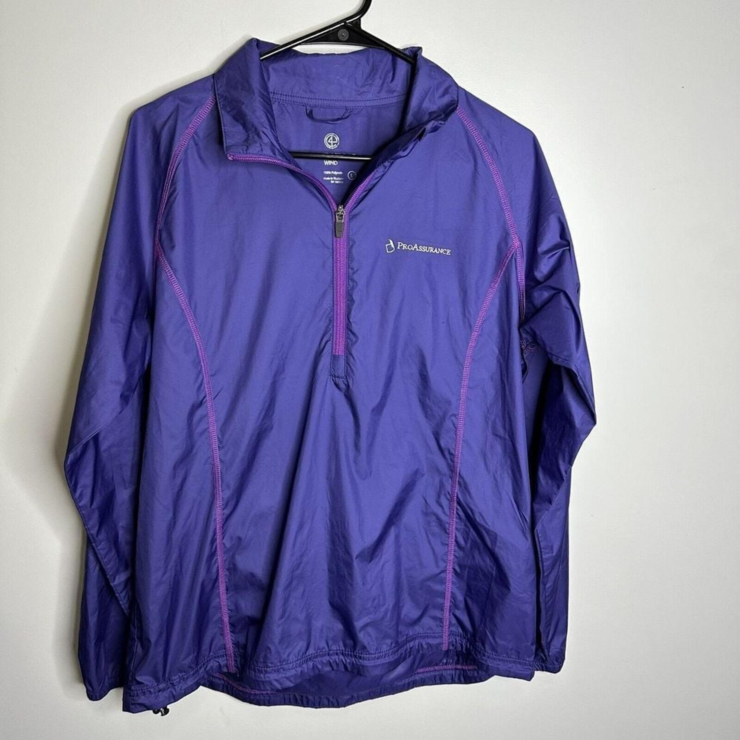 Women's Peter Millar Size Large Wind Breaker 1/4 Zip Long Sleeve Golf