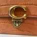 COACH Studio Shoulder Bag Croc Embossed Light Coral