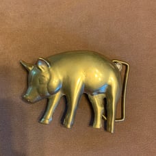 1978 Baron brass belt buckle