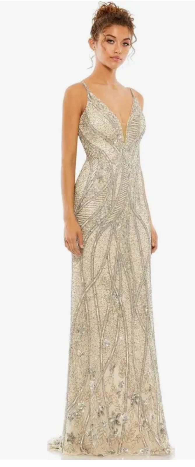 MacDuggal Hand Beaded Gown 5571, MRSP 798