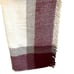 VTG Icelandic Woollen Lap Car Blanket Throw 68X58 Cream Red Wool Fringe Stadium