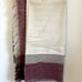 VTG Icelandic Woollen Lap Car Blanket Throw 68X58 Cream Red Wool Fringe Stadium