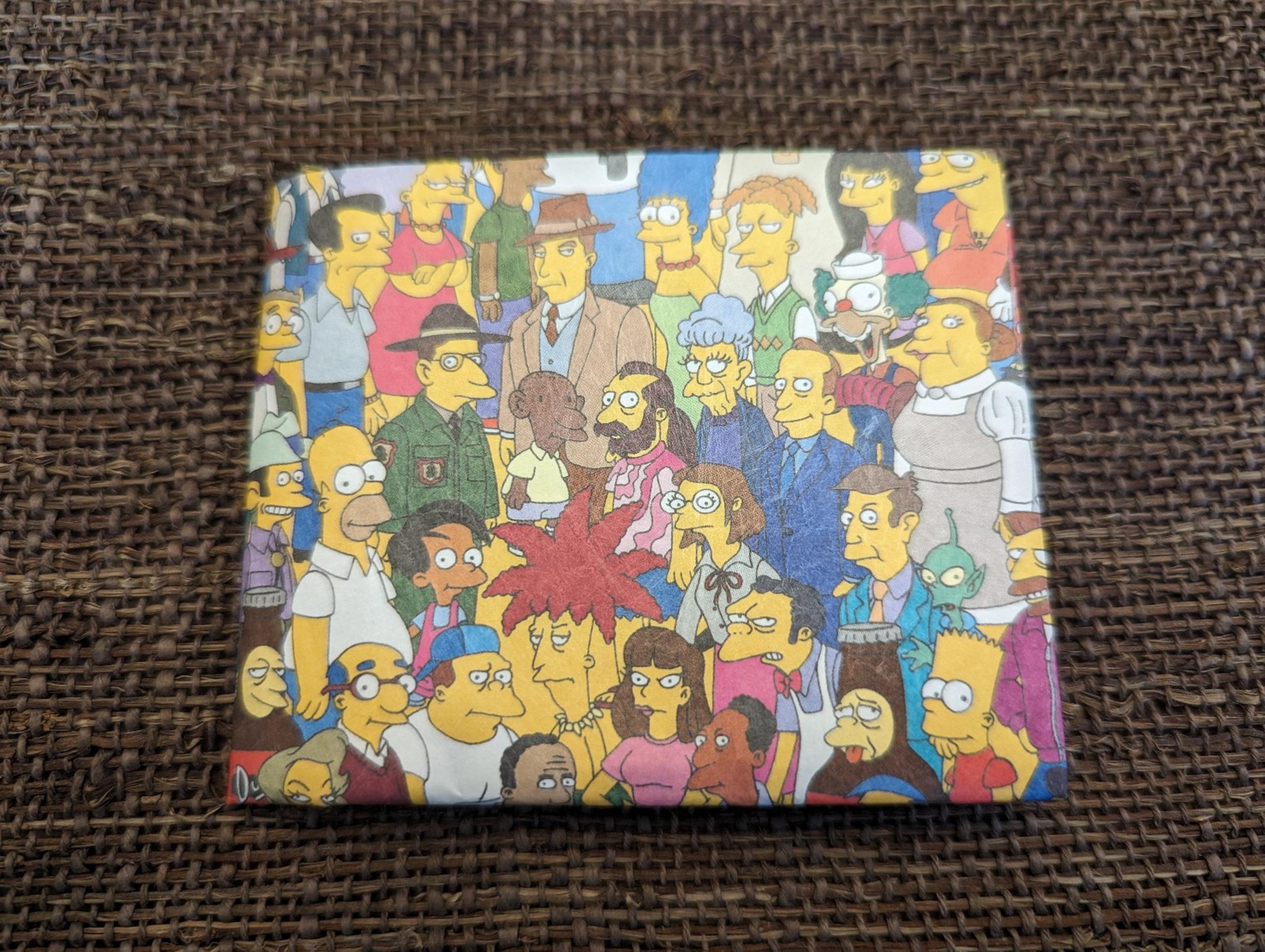 The Simpsons Mighty Wallet Paper Wallet Loot Crate Exclusive