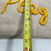 ENVY Yellow Stitch ‘Play’ BEACH BAG TOTE CARRY BURLAP SNAP 19 X 16 Handcraft New