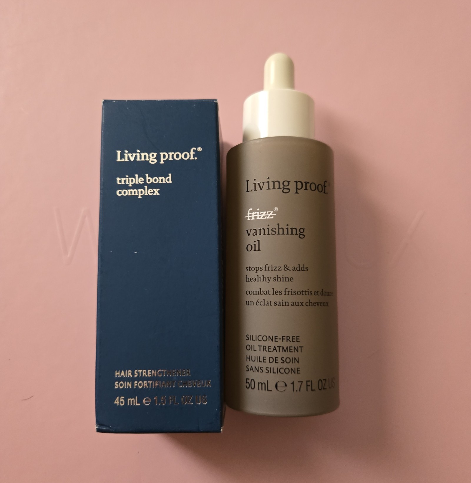 Living Proof Frizz Vanishing Oil and Triple Bond Complex