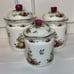 Royal Albert By Royal Doulton Old Country Roses Canisters 3 piece set