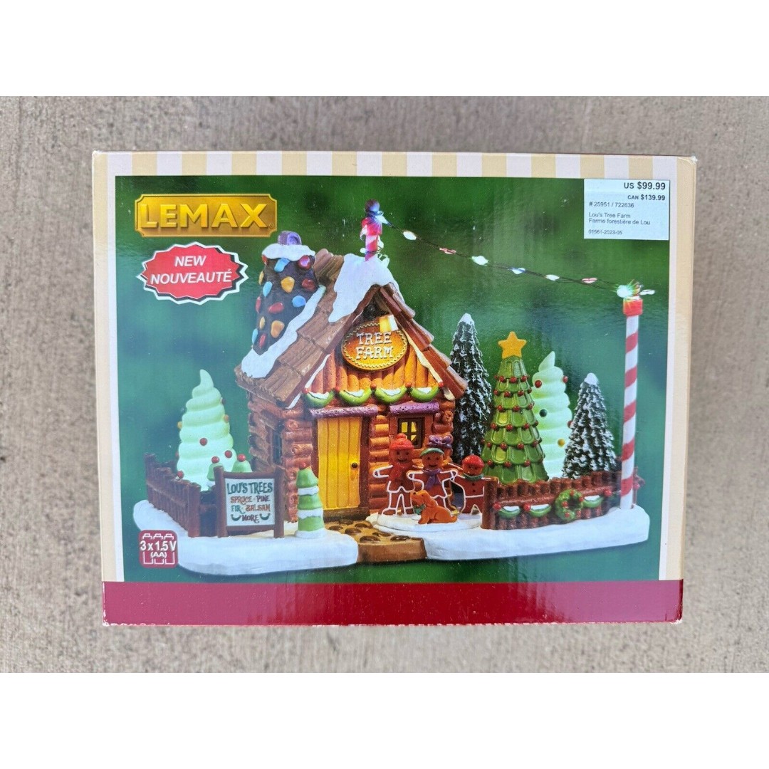Lemax Christmas 2022 LOU'S TREE FARM NRFB Sugar N Spice Village 25951