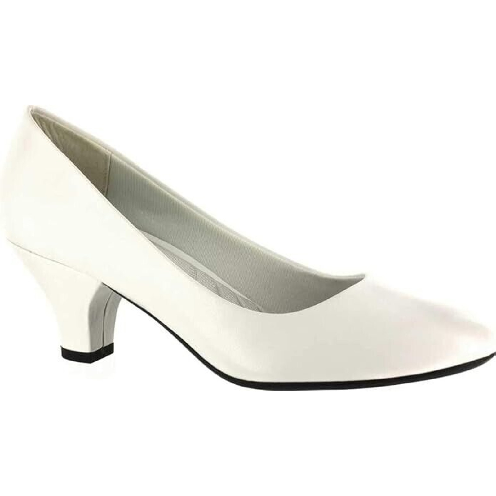 Easy Street Womens Fabulous Round Toe Pumps - White - Size 10 A