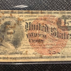 1869 15 Cents Fractional Note