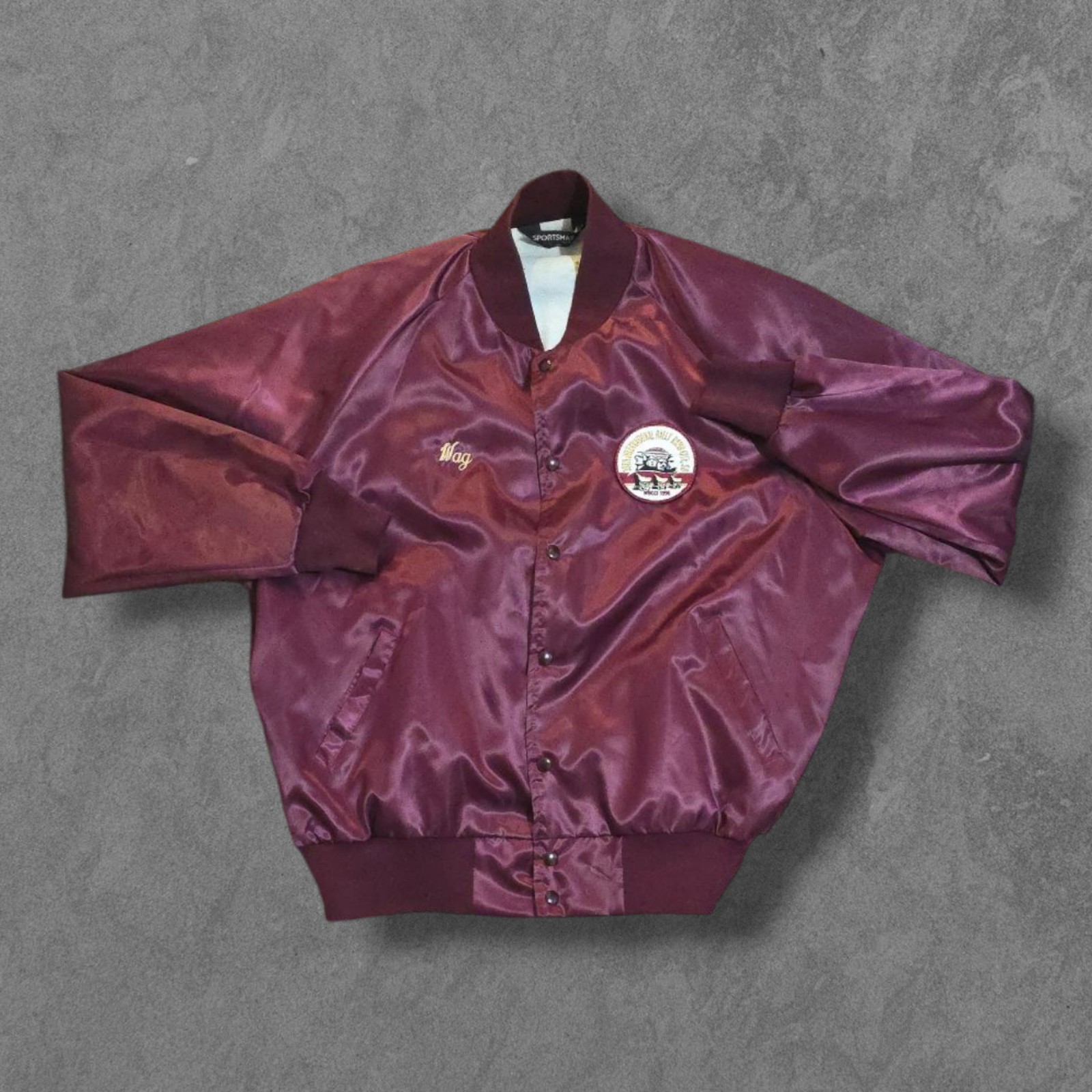 Vintage WBCII Airstream Club International Nylon Varsity Jacket XXL