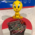 Tweety Sylvester looney tunes WB Disney office desk set (7) piece complete CUTE!