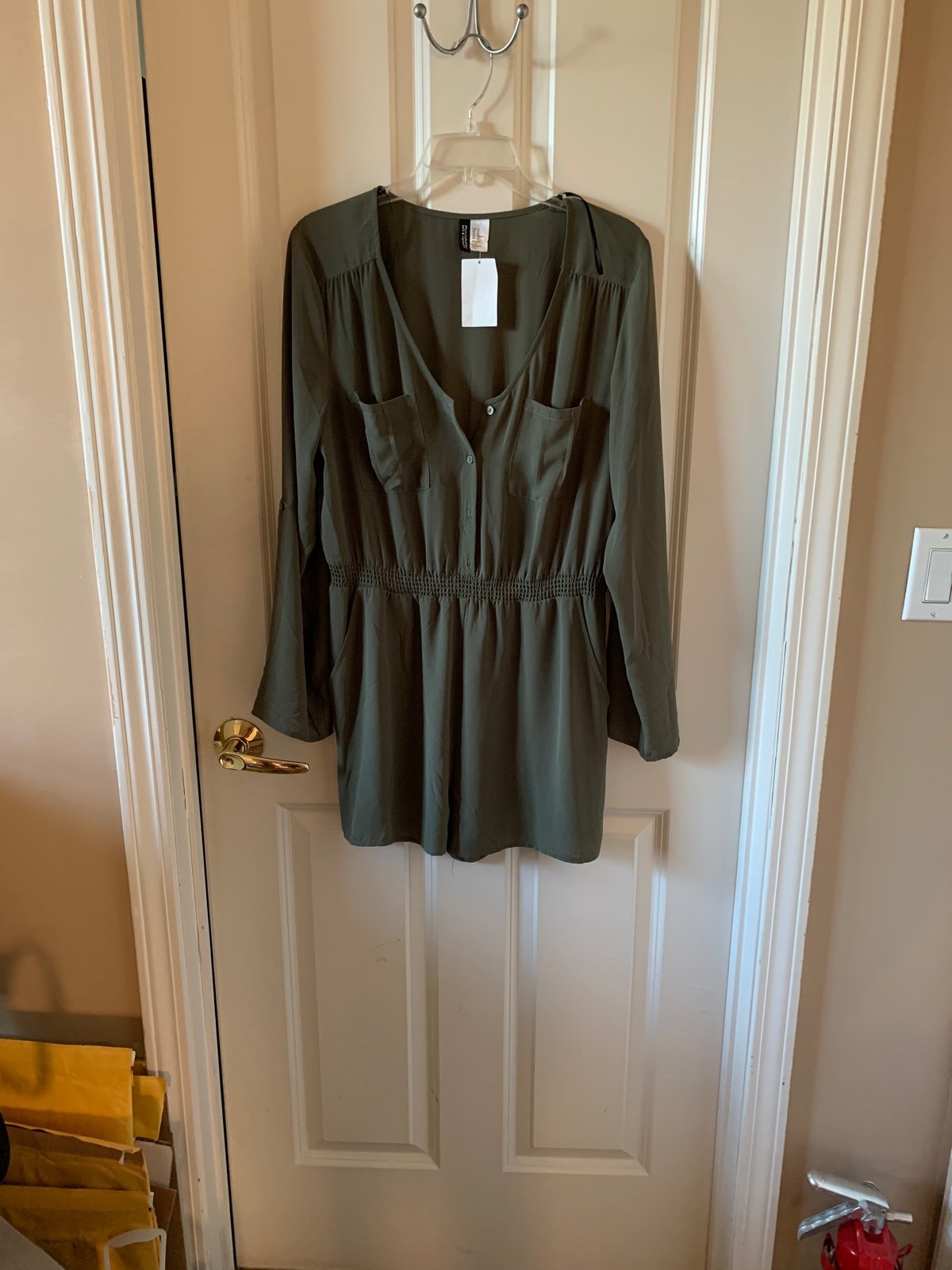 H & M Olive Romper Women