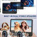 WONNIE 12 Dual Car DVD Players Portable DVD Players for Car Headrest Play