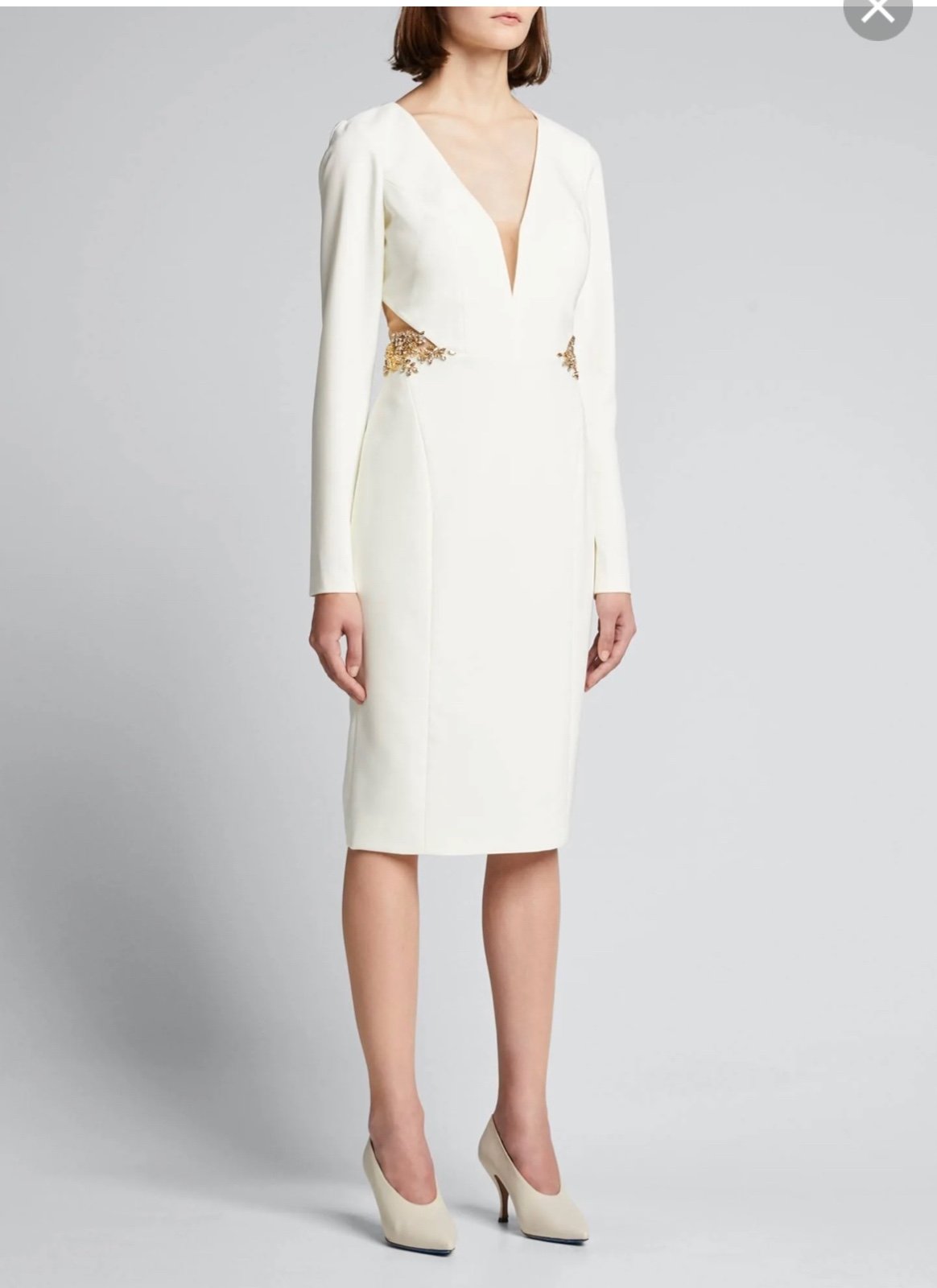 Marchesa Notte Designer Elegant Mesh shops Bishop Sleeve Dress - nwt