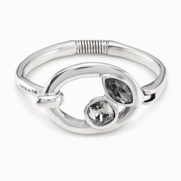 Unode50 Bracelet - TOGETHER - Size M - Silver with Swarovski Crystals
