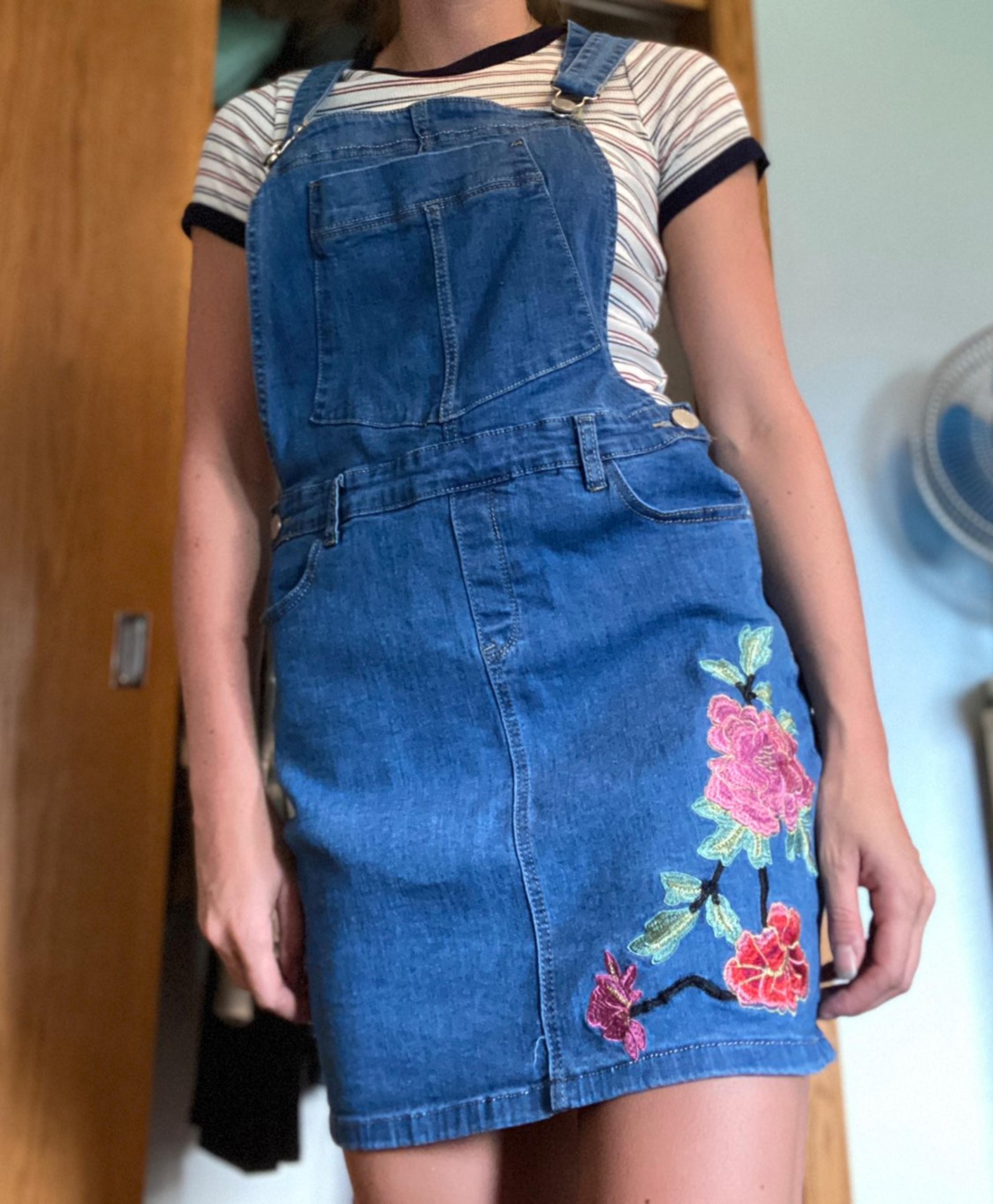 Denim Overall Dress